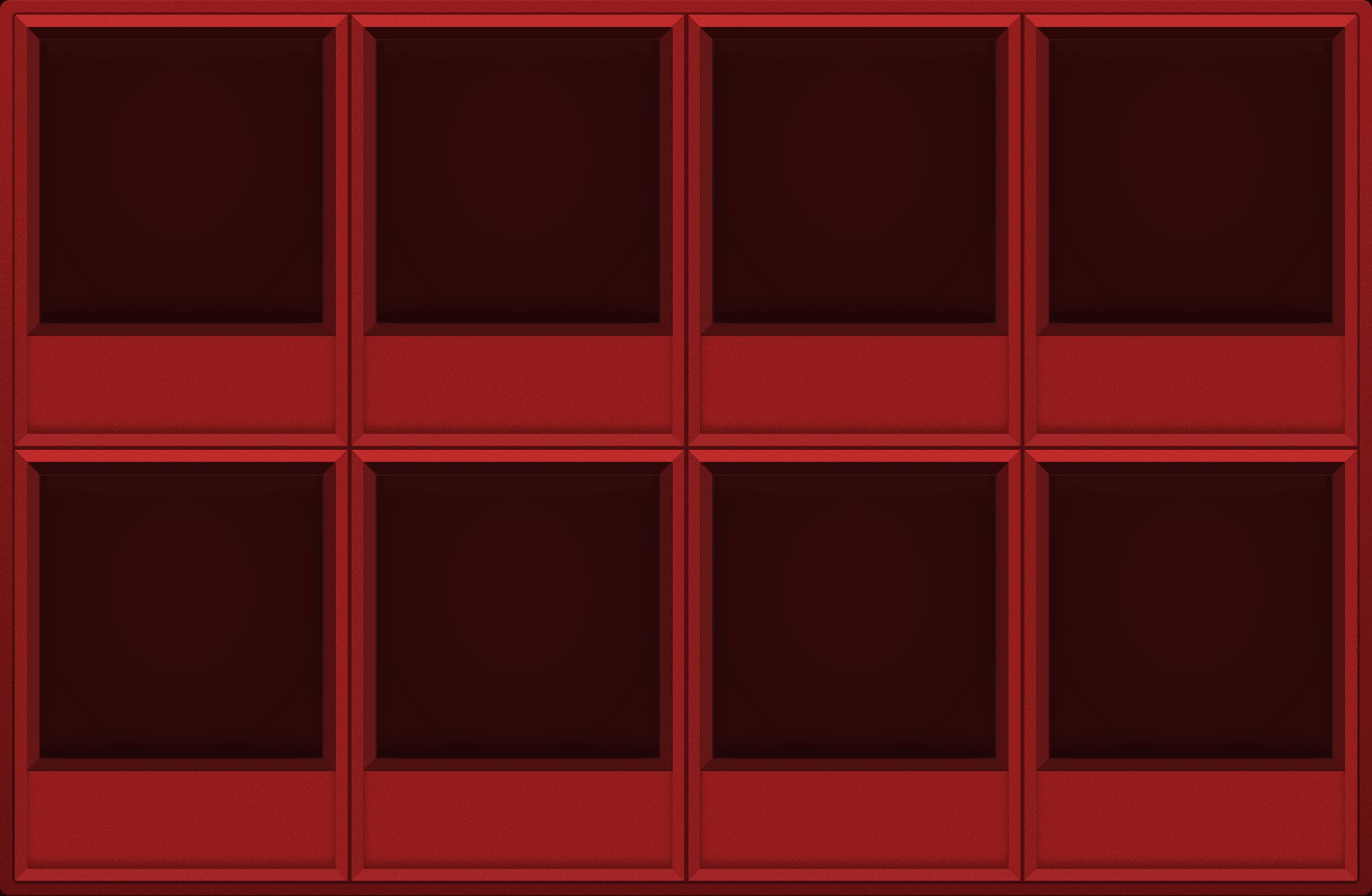 Red Display Case (2x4)